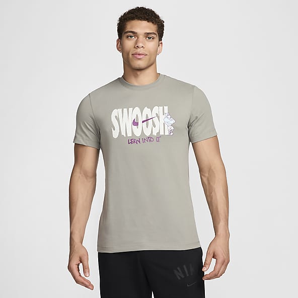 Mens Grey Tops T Shirts. Nike